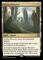 Matte Finish Outlaws of Thunder Junction Commander Cactus Preserve ( #40 )