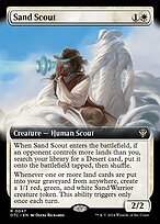 Matte Finish Outlaws of Thunder Junction Commander Sand Scout ( #47 )