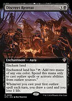 Matte Finish Outlaws of Thunder Junction Commander Discreet Retreat ( #56 )
