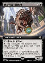 Matte Finish Outlaws of Thunder Junction Commander Thieving Varmint ( #59 )