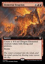 Matte Finish Outlaws of Thunder Junction Commander Elemental Eruption ( #63 )
