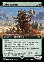 Matte Finish Outlaws of Thunder Junction Commander Dune Chanter ( #67 )