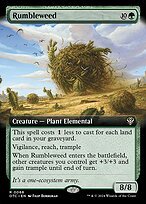 Matte Finish Outlaws of Thunder Junction Commander Rumbleweed ( #68 )