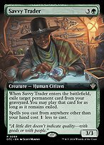 Matte Finish Outlaws of Thunder Junction Commander Savvy Trader ( #69 )