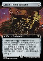 Matte Finish Outlaws of Thunder Junction Commander Dream-Thief's Bandana ( #74 )