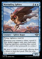 Matte Finish Outlaws of Thunder Junction Marauding Sphinx ( #56 )