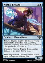 Matte Finish Outlaws of Thunder Junction Nimble Brigand ( #58 )