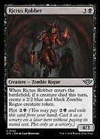 Matte Finish Outlaws of Thunder Junction Rictus Robber ( #102 )