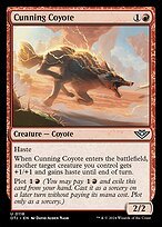 Matte Finish Outlaws of Thunder Junction Cunning Coyote ( #118 )
