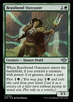 Matte Finish Outlaws of Thunder Junction Beastbond Outcaster ( #154 )
