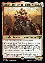 Matte Finish Outlaws of Thunder Junction Bruse Tarl, Roving Rancher ( #198 )