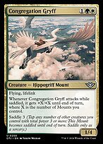Matte Finish Outlaws of Thunder Junction Congregation Gryff ( #200 )
