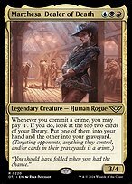 Matte Finish Outlaws of Thunder Junction Marchesa, Dealer of Death ( #220 )