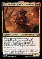 Matte Finish Outlaws of Thunder Junction Vial Smasher, Gleeful Grenadier ( #235 )