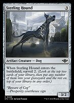 Matte Finish Outlaws of Thunder Junction Sterling Hound ( #249 )