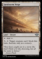 Matte Finish Outlaws of Thunder Junction Sandstorm Verge ( #263 )