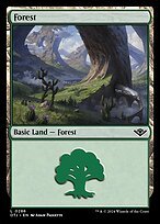 Matte Finish Outlaws of Thunder Junction Forest ( #286 )