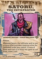 Matte Finish Outlaws of Thunder Junction Satoru, the Infiltrator ( #298 )