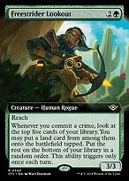 Matte Finish Outlaws of Thunder Junction Freestrider Lookout ( #340 )