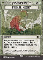 Matte Finish Breaking News Primal Might ( #32 )