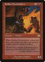 Glossy Finish Prophecy Keldon Firebombers ( #94 )
