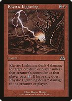 Glossy Finish Prophecy Rhystic Lightning ( #99 )