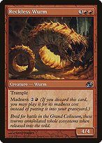 Matte Finish Planar Chaos Reckless Wurm ( #120 )