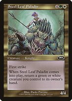 Matte Finish Planeshift Steel Leaf Paladin ( #127 )