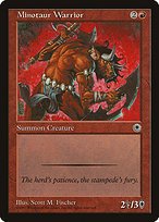 Matte Finish Portal Minotaur Warrior ( #140 )
