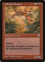 Matte Finish Portal Volcanic Dragon ( #153 )