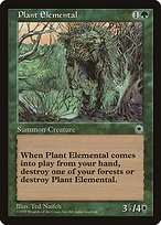 Matte Finish Portal Plant Elemental ( #181 )