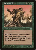 Matte Finish Portal Primeval Force ( #182 )