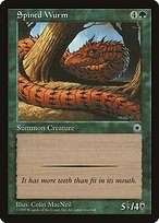 Matte Finish Portal Spined Wurm ( #185 )