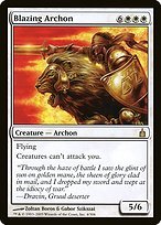 Glossy Finish Ravnica: City of Guilds Blazing Archon ( #4 )
