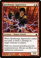 Glossy Finish Ravnica: City of Guilds Sparkmage Apprentice ( #144 )