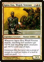 Glossy Finish Ravnica: City of Guilds Agrus Kos, Wojek Veteran ( #190 )