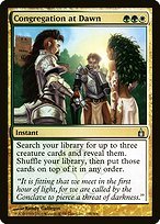 Glossy Finish Ravnica: City of Guilds Congregation at Dawn ( #198 )