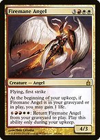Glossy Finish Ravnica: City of Guilds Firemane Angel ( #205 )