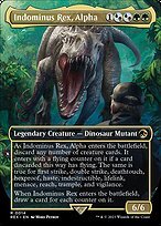 Matte Finish Jurassic World Collection Indominus Rex, Alpha ( #14 )