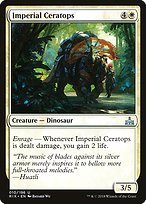 Matte Finish Rivals of Ixalan Imperial Ceratops ( #10 )