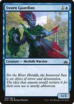 Matte Finish Rivals of Ixalan Sworn Guardian ( #58 )