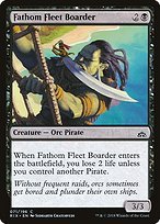 Matte Finish Rivals of Ixalan Fathom Fleet Boarder ( #71 )