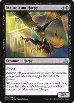 Matte Finish Rivals of Ixalan Mausoleum Harpy ( #78 )