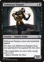 Matte Finish Rivals of Ixalan Oathsworn Vampire ( #80 )