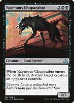 Matte Finish Rivals of Ixalan Ravenous Chupacabra ( #82 )