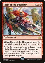 Matte Finish Rivals of Ixalan Form of the Dinosaur ( #103 )