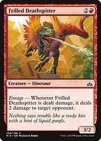 Matte Finish Rivals of Ixalan Frilled Deathspitter ( #104 )