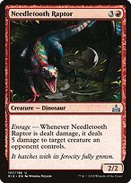 Matte Finish Rivals of Ixalan Needletooth Raptor ( #107 )