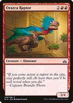 Matte Finish Rivals of Ixalan Orazca Raptor ( #108 )