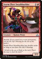 Matte Finish Rivals of Ixalan Storm Fleet Swashbuckler ( #117 )